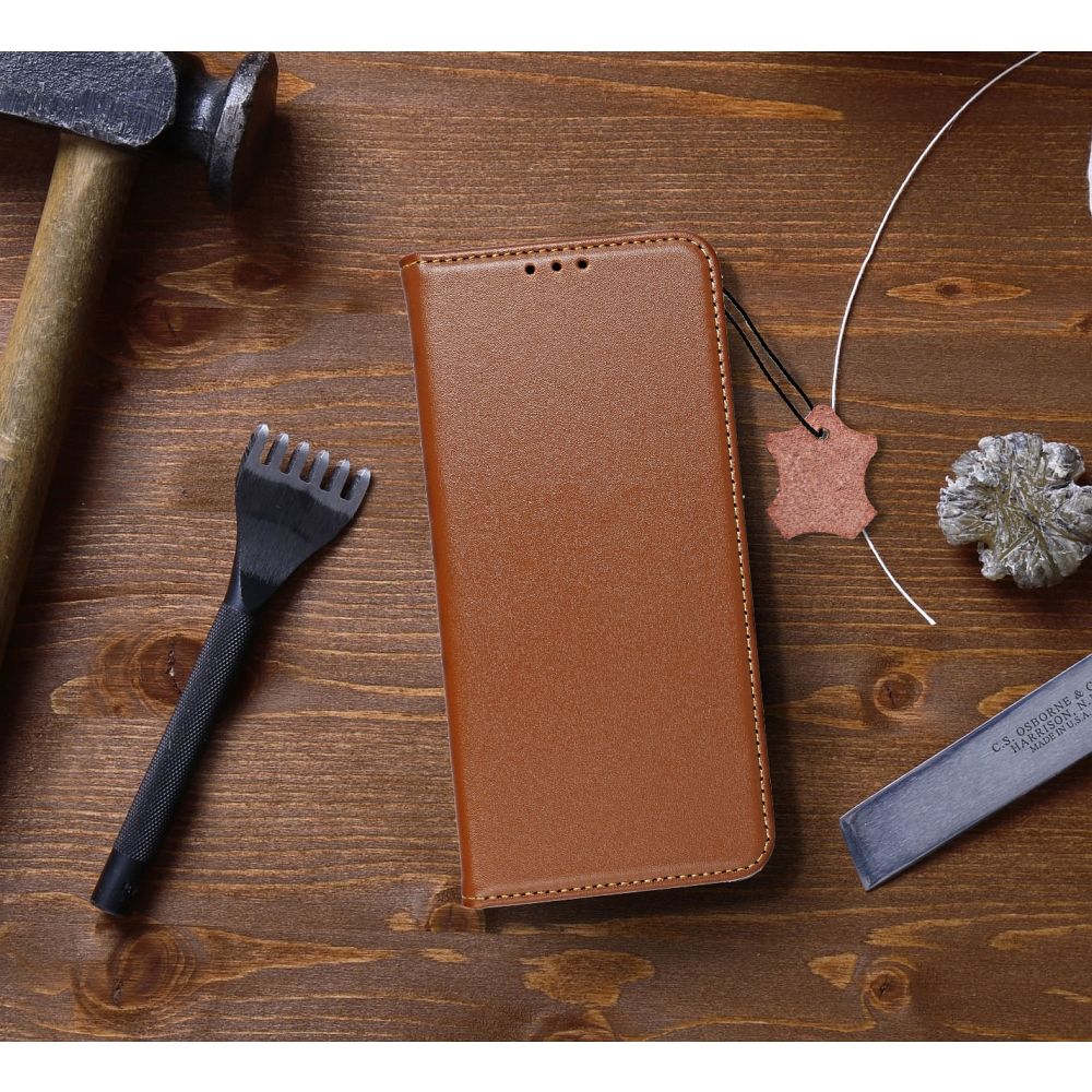 Husă Xiaomi Redmi Note 12 Pro Plus 5G Leather Smart Pro tip carte Maro