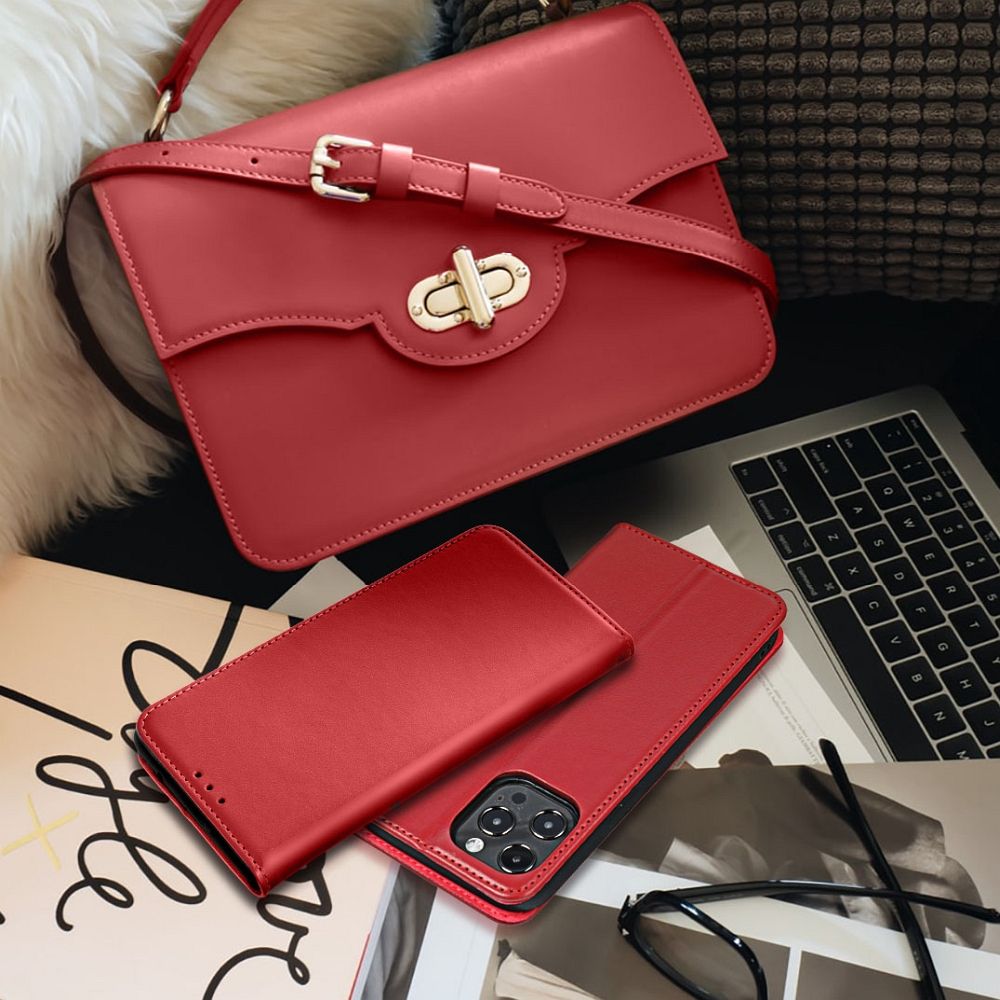 Husă Samsung Galaxy A23 5G Leather Smart Pro tip carte Rosu - interior
