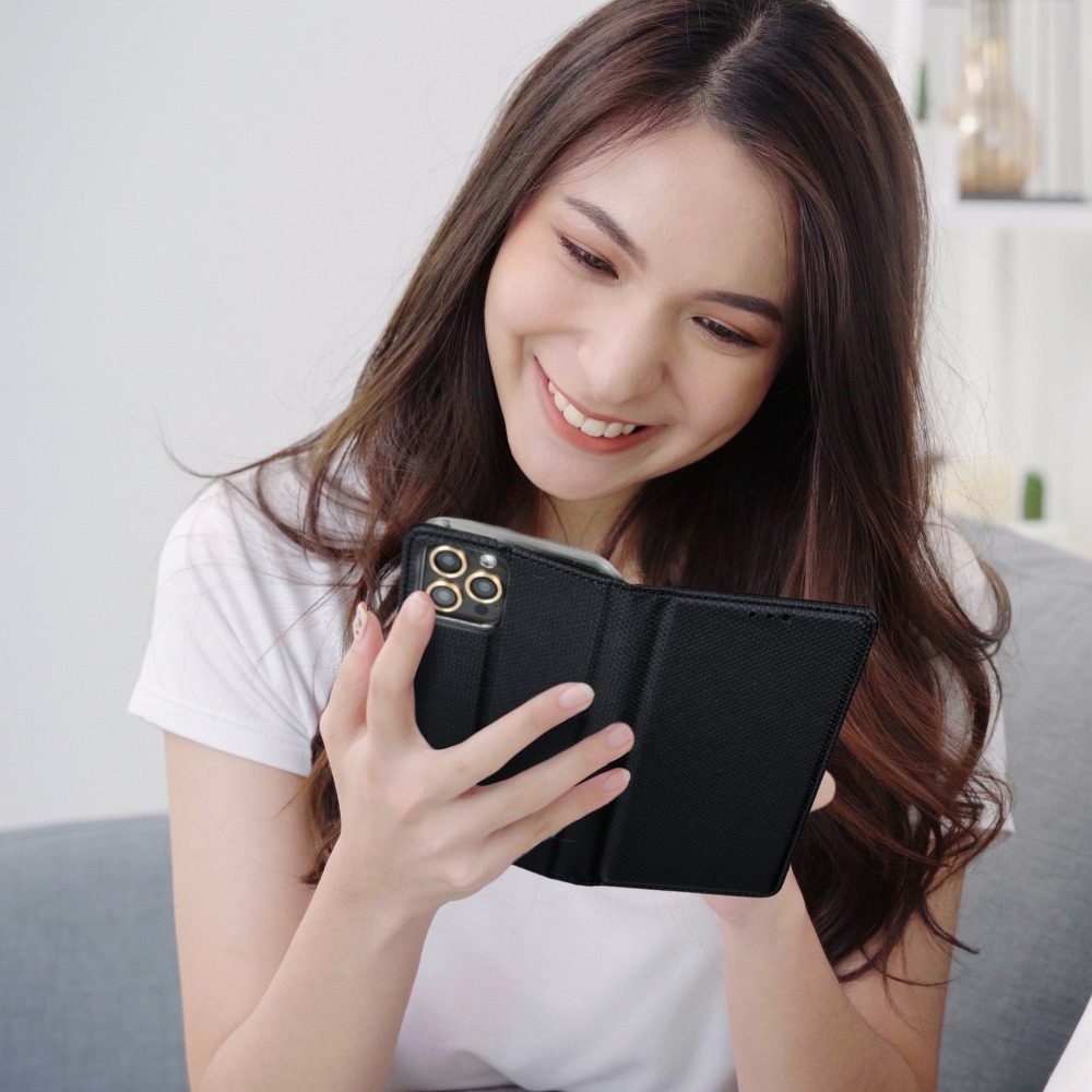 Husă Realme 8 Smart Book Case tip carte Negru - interior