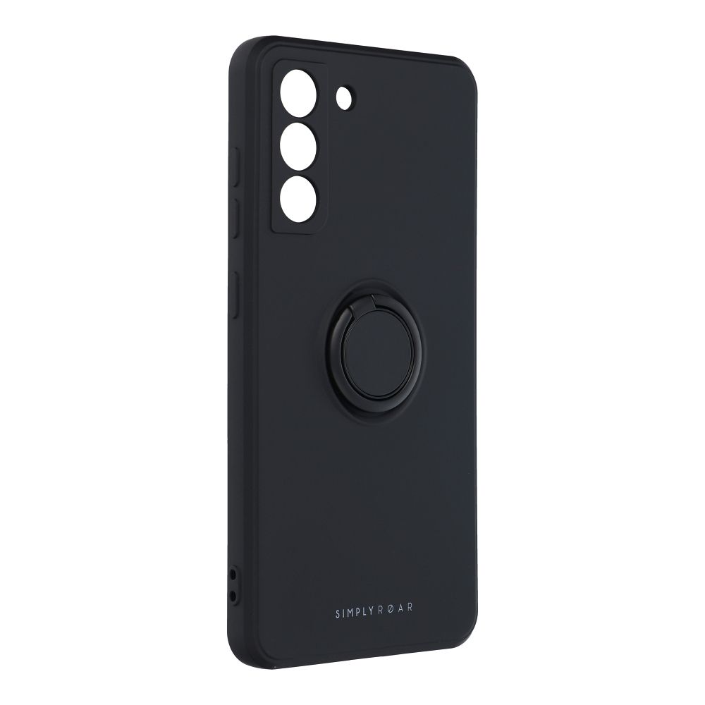 Husa Samsung Galaxy S21 FE ROAR Matte Glass negru - spate sticlă mată anti-amprente