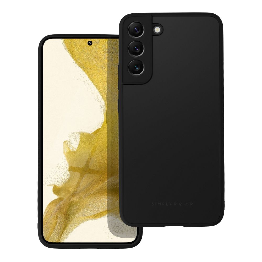 Husa Samsung Galaxy S22 Plus ROAR Matte Glass negru - spate sticlă mată anti-amprente