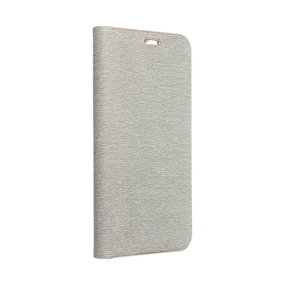 Husă Samsung Galaxy A53 5G Forcell Luna Book tip carte ramă metalică Argintiu