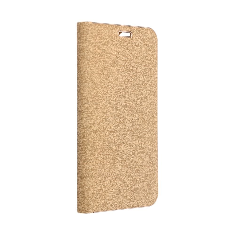 Husă Samsung Galaxy A53 5G Forcell Luna Book tip carte ramă metalică Auriu