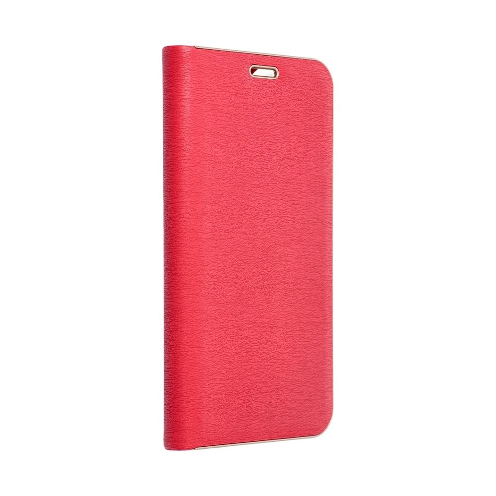 Husă Samsung Galaxy A53 5G Forcell Luna Book tip carte ramă metalică Rosu