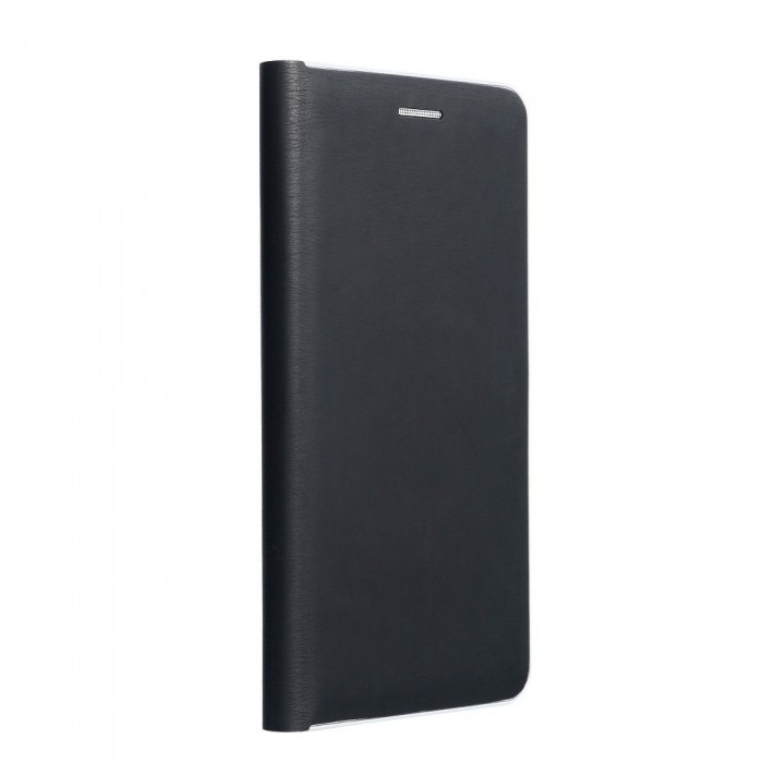 Husă Samsung Galaxy A72 Forcell Luna Book tip carte ramă metalică Negru