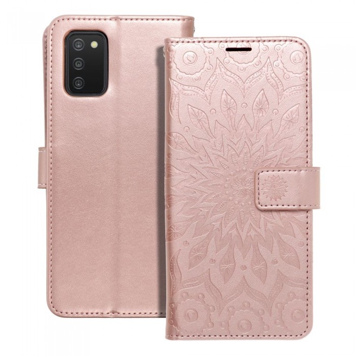 Husă Samsung Galaxy A03s Mezzo Book tip carte Mandala pink