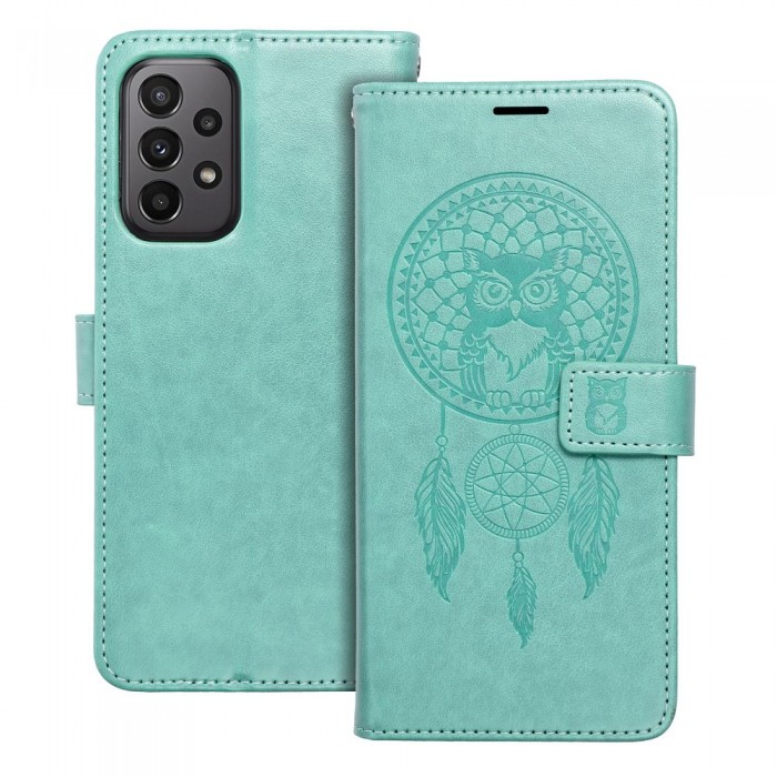 Husă Samsung Galaxy A23 5G Mezzo Book tip carte Dreamowl green