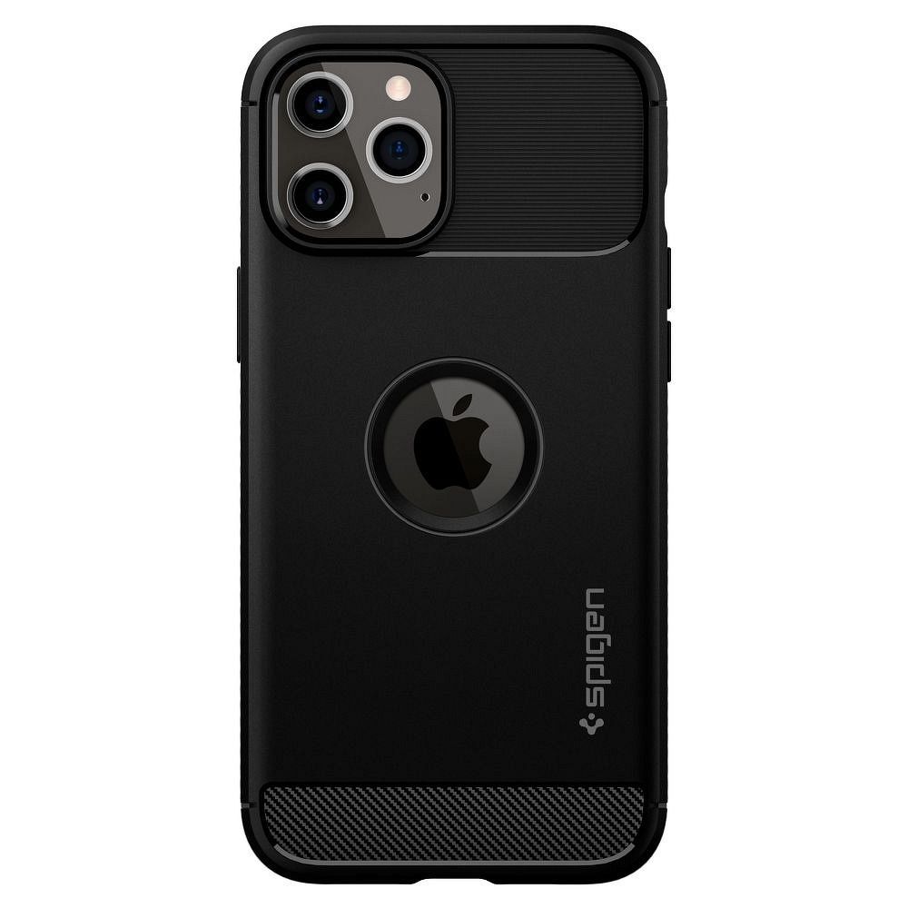 Husa Antisoc iPhone 12 / 12 Pro SPIGEN Rugged Armor - Negru 