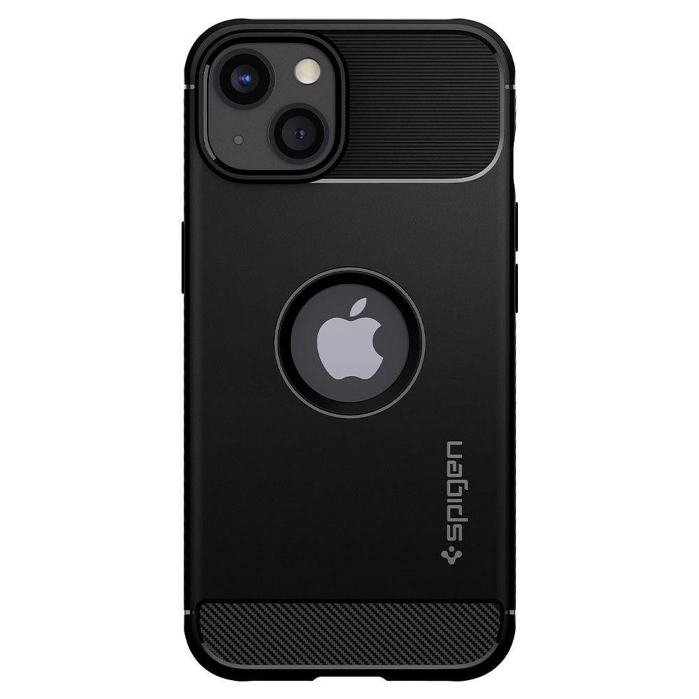 Husa Antisoc iPhone 13 SPIGEN Rugged Armor - Negru