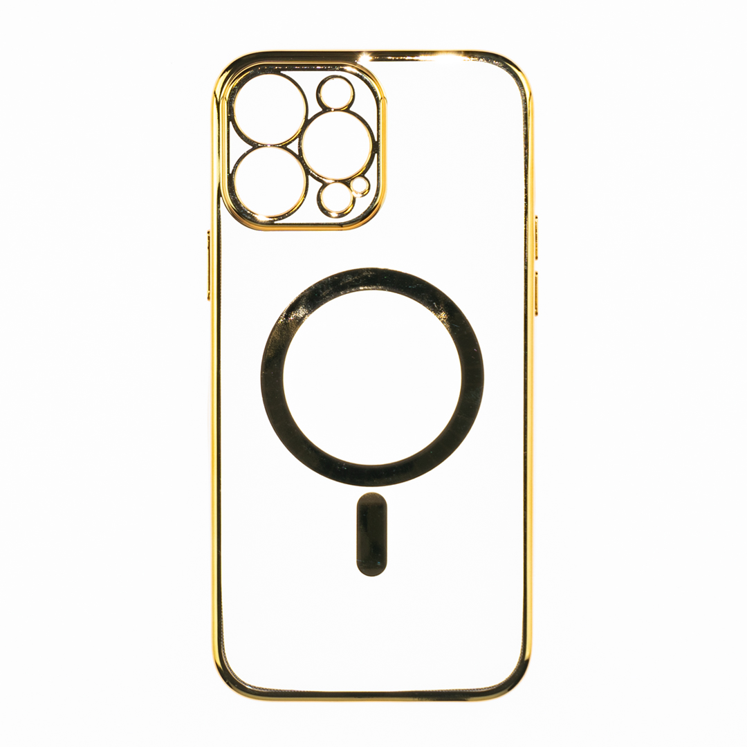 Husă iPhone 13 Pro Soft MagSafe TPU Luxury Gold