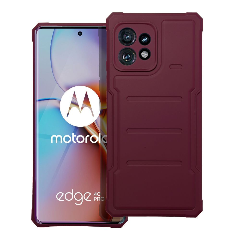Husă Antișoc Motorola Edge 40 Pro Mangusta Heavy Duty Bordo