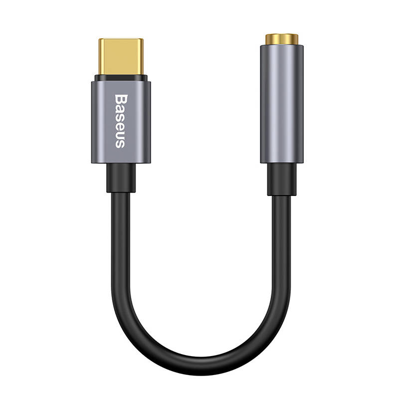 Adaptor Audio Baseus L54 Jack 3.5mm to USB-C - Gri Adaptor Audio Baseus L54 Jack 3.5mm to USB-C - Gri