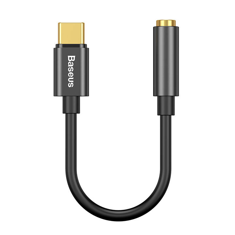Adaptor Audio Baseus L54 Jack 3.5mm to  USB-C - Negru