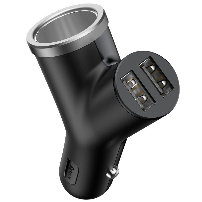 Încărcător Auto Baseus Circular Type 30W Negru