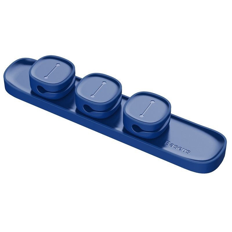 Set Organizator Cabluri Baseus Peas Cable Clip - Albastru Set Organizator Cabluri Baseus Peas Cable Clip - Albastru