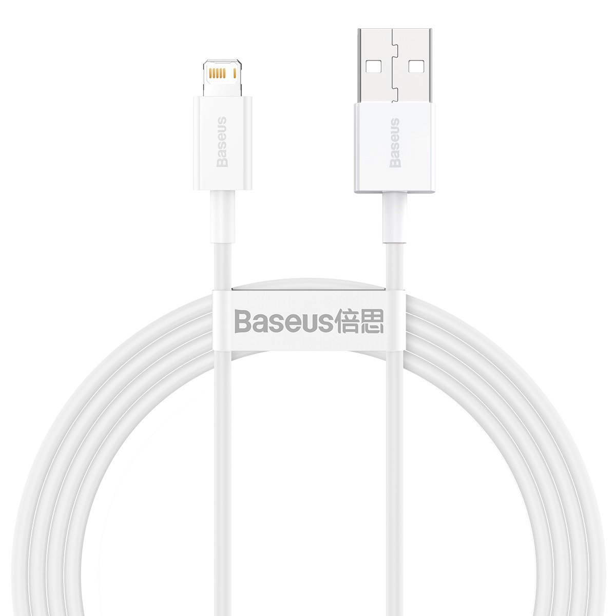 Cablu Baseus Superior Series USB la Lightning 2.4A 1.5m Alb