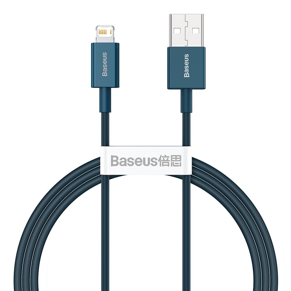 Cablu Baseus Superior Series USB la Lightning 2.4A 1m Albastru