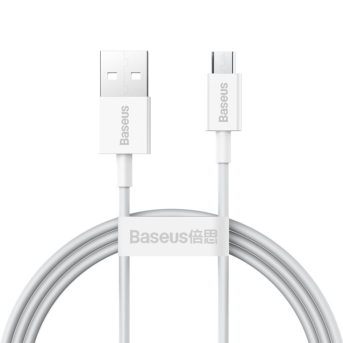 Cablu Baseus Superior Series USB la Micro-USB 2A 2m Alb