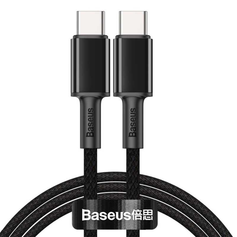 Cablu BASEUS High Density Type-C to Type-C, 100W, 1m - Negru