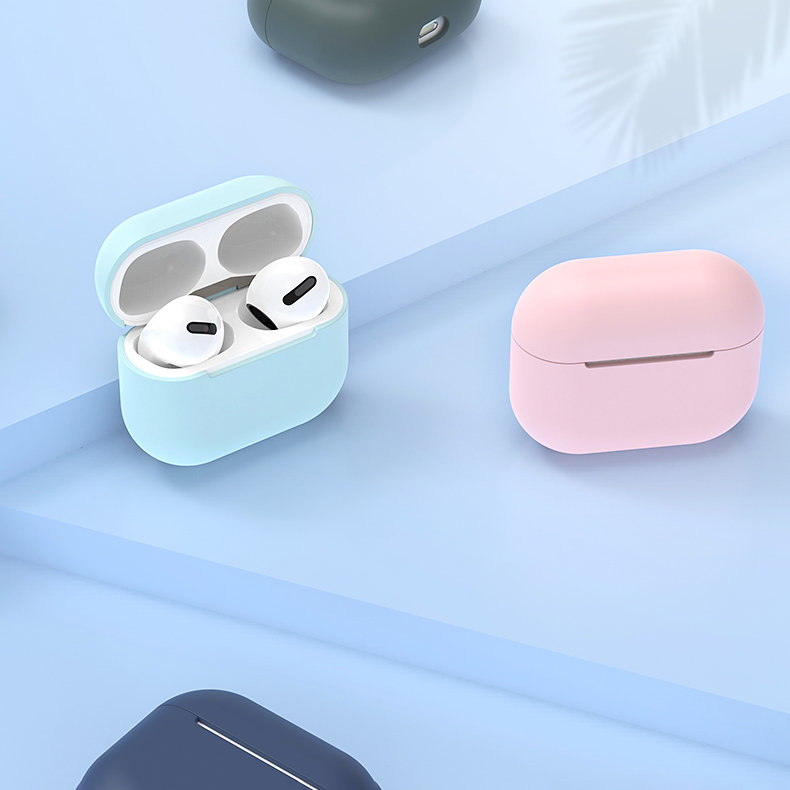 Husă AirPods 3 din silicon TPU negru - protecție anti-șoc cu decupaje precise